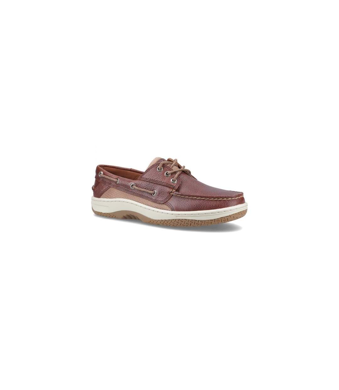 Mens billfish 3-eye leather boat shoes brown Sperry-1