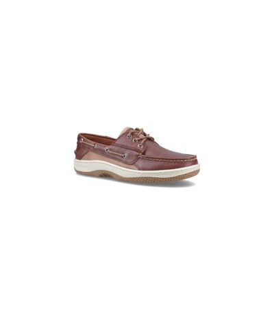 Mens billfish 3-eye leather boat shoes brown Sperry
