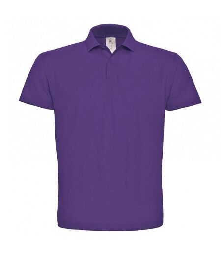 B&C ID.001 Unisex Adults Short Sleeve Polo Shirt (Purple) - UTBC1285