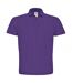 B&C ID.001 Unisex Adults Short Sleeve Polo Shirt (Purple)