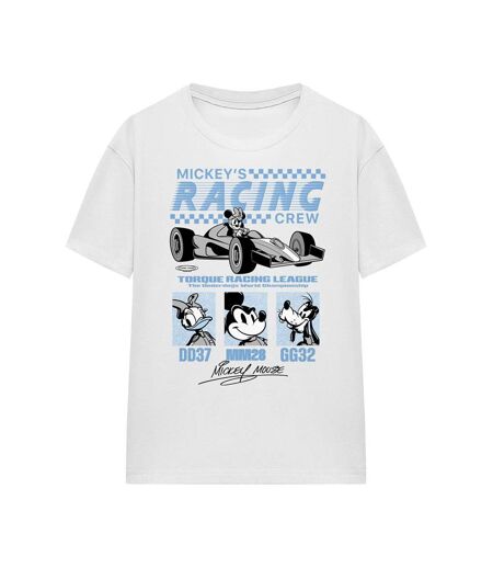 T-shirt Torque Racing League Femme Blanc Disney