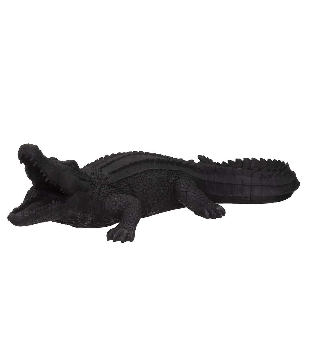 Crocodile en résine - Noir-1
