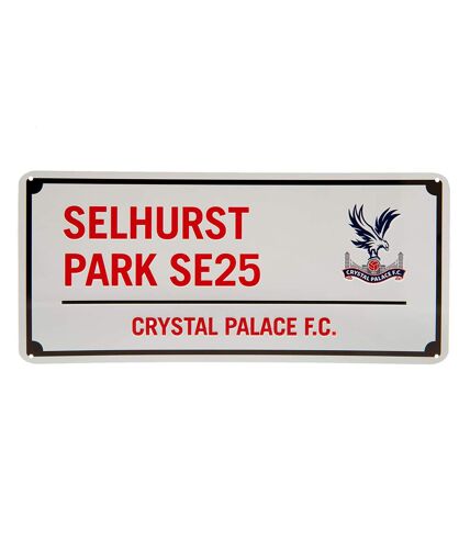 Crystal Palace FC - Plaque SELHURST PARK SE25 (Blanc / Rouge) (Taille unique) - UTBS3581