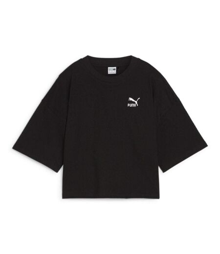 T-Shirt noir crop femme puma better classics