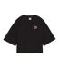 T-Shirt noir crop femme puma better classics-2