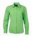 chemise popeline manches longues - JN677 - femme - vert citron