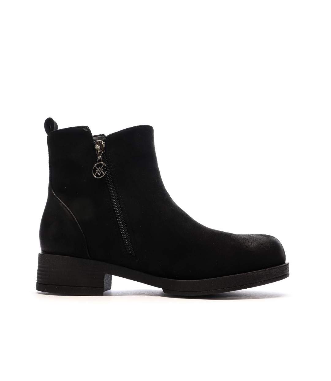 Bottines noires femme chattawak 8-vamp-2