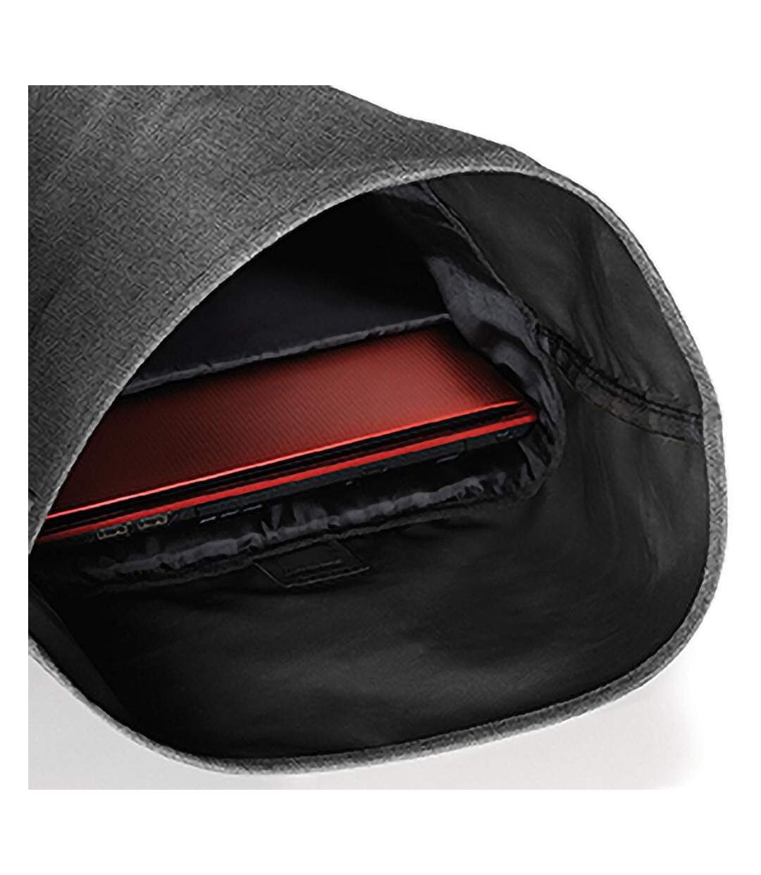 Sac À Dos 12 Litres Taille Unique Gris Chiné Noir Bagbase-4
