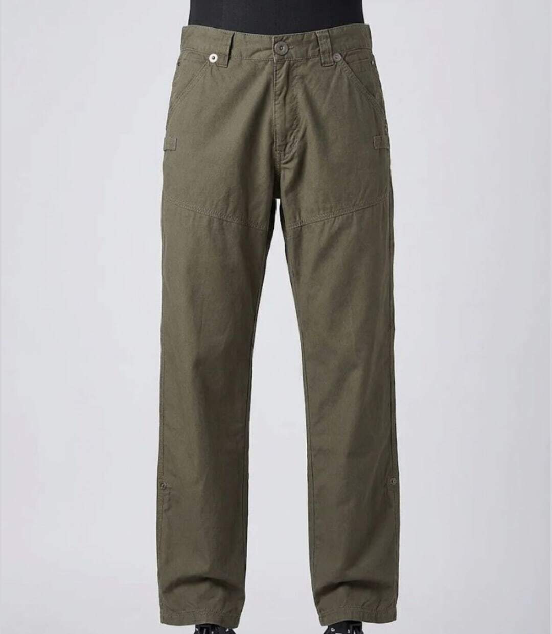 AXXANO AE1150K — Pantalon droit kaki : confort naturel et coupe classique-3