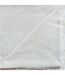 Plaid en fausse fourrure à boucles en polyester - 230x180cm - Blanc ivoire