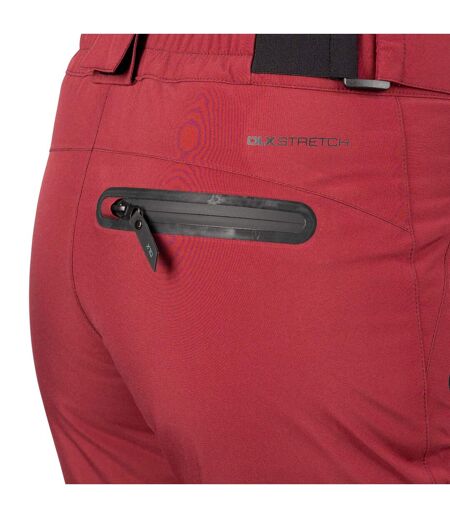 Womens/ladies Marisol Ii Dlx Waterproof Ski Trousers Dark Cherry Trespass
