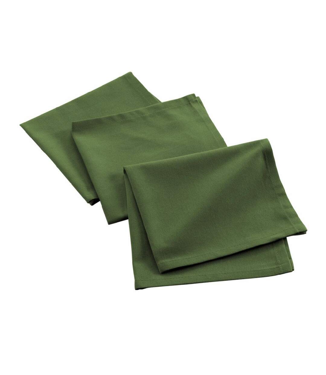 Lot de 3 Serviettes de Table Mistral 40x40cm Vert-1