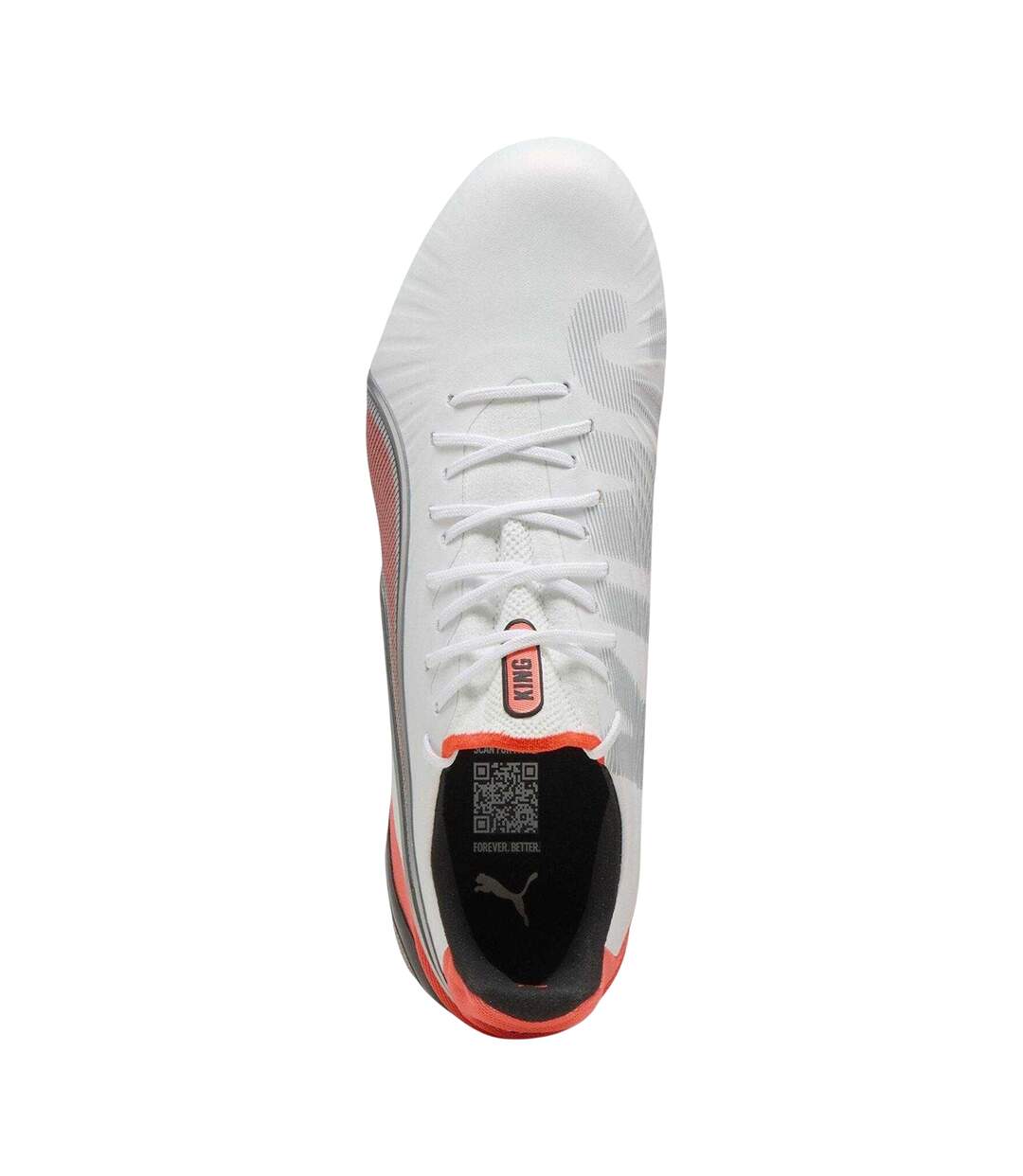 Mens King Ultimate Firm Ground Football Boots White Red Puma-4