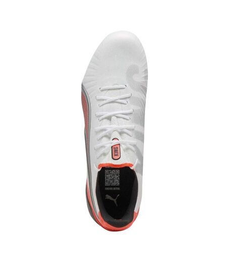 Mens King Ultimate Firm Ground Football Boots White Red Puma