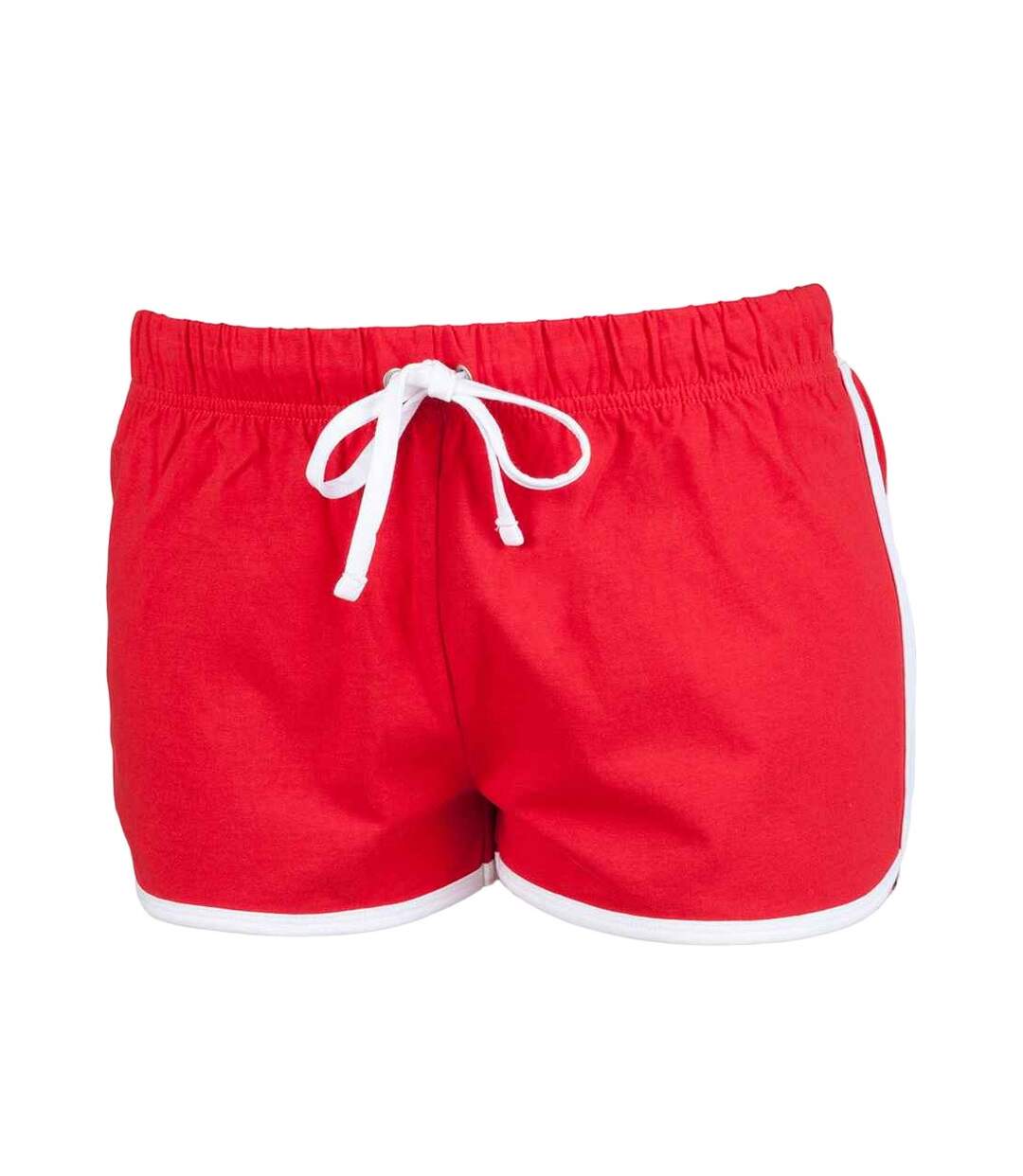 Short rétro femme rouge / blanc Skinni Fit-1