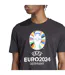 Mens Euro 2024 T-shirt Black Adidas-4