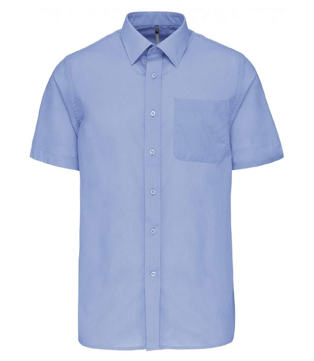 Chemise popeline manches courtes - K551- bleu ciel - homme