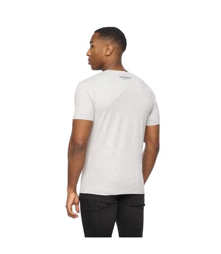 Mens Offaxis T-shirt Grey Marl Crosshatch