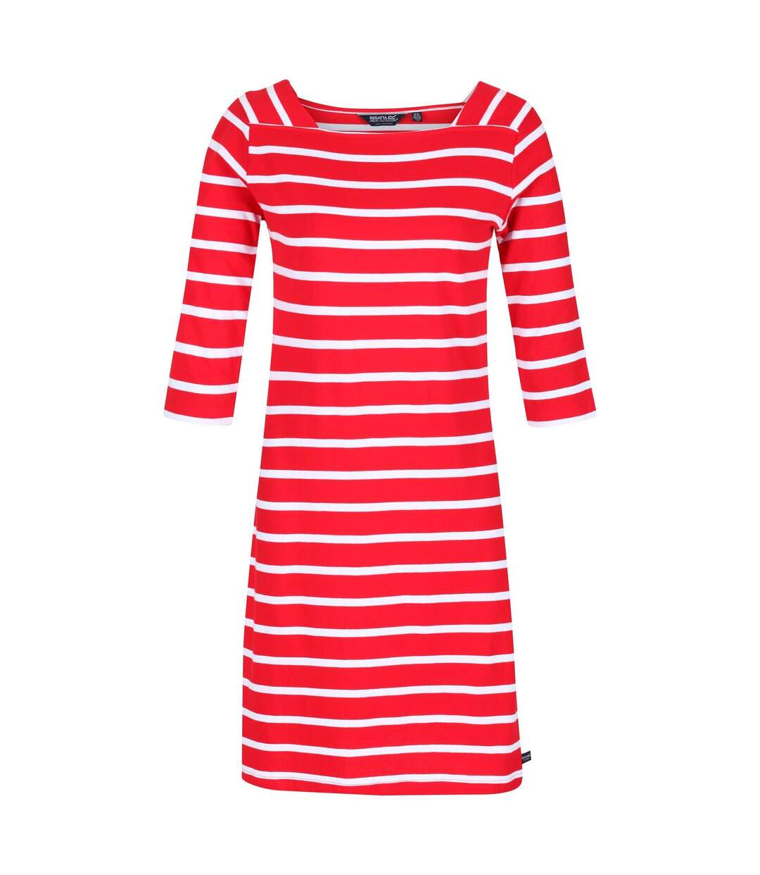 Womens/ladies paislee stripe casual dress true red/white Regatta-1