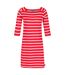 Womens/ladies paislee stripe casual dress true red/white Regatta-1