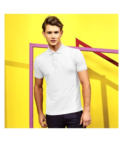 Asquith & Fox Mens Infinity Stretch Polo Shirt (White) - UTRW6642