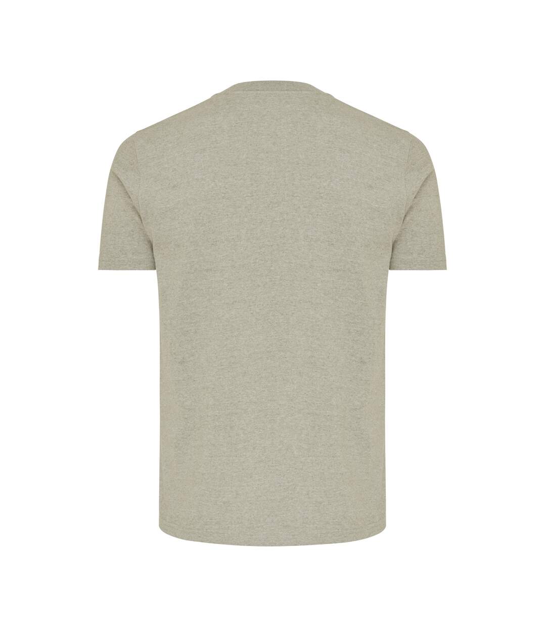 Unisex adult brett recycled cotton t-shirt light heather green Iqoniq-2