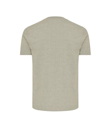 Unisex adult brett recycled cotton t-shirt light heather green Iqoniq