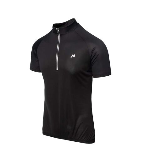 Maillot De Cyclisme Manches Courtes Surato Homme Noir Martes Essential