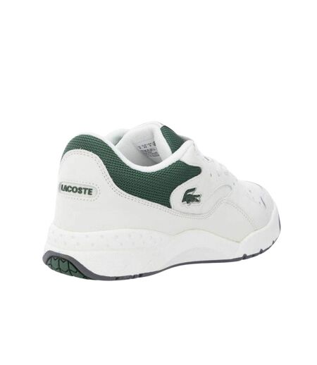 Mens 96 Leather Flat Trainers Off White Lacoste
