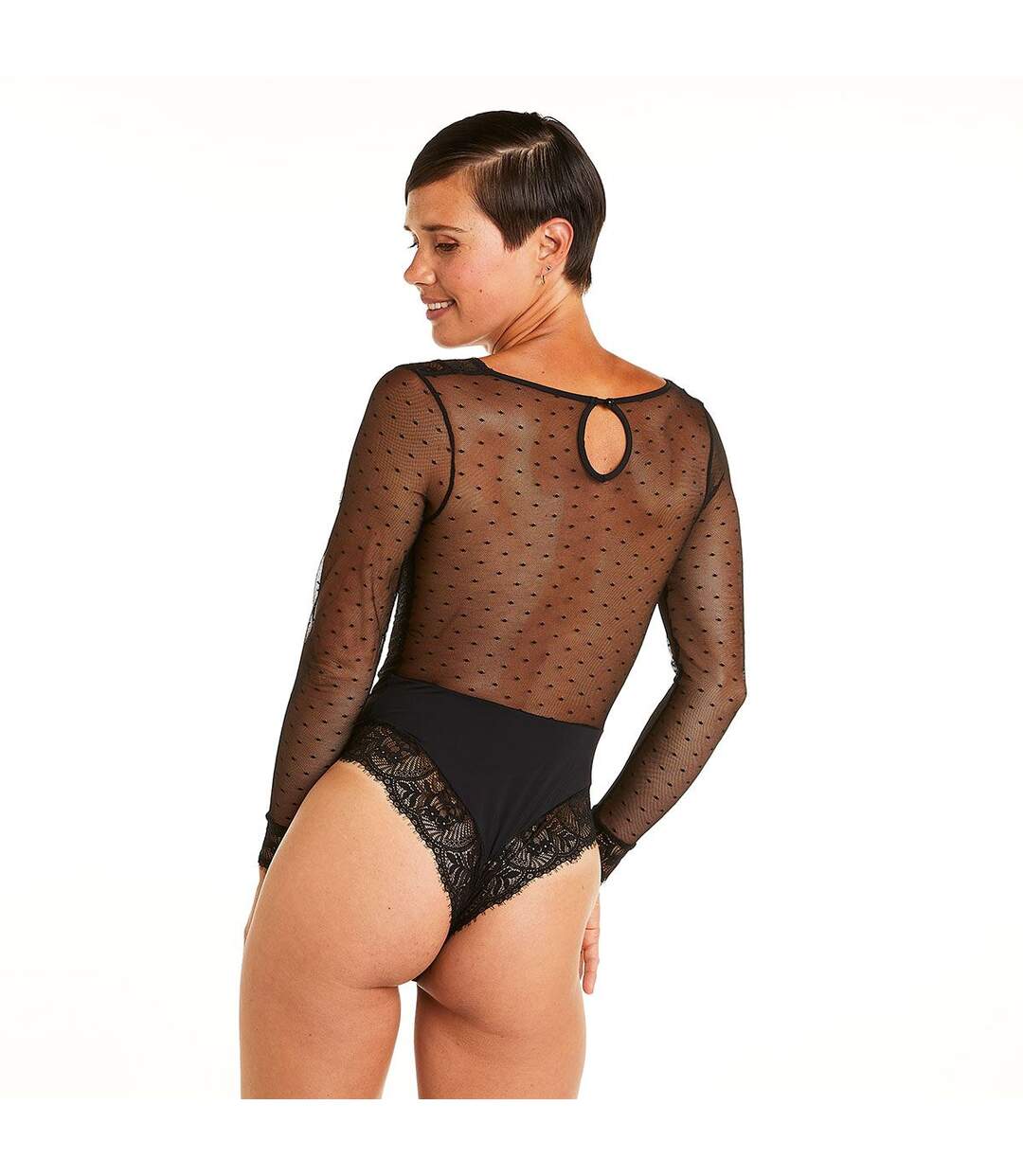 Body tanga noir Impériale