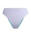 Womens/ladies Flu3nte Solid High Waist Bikini Bottoms Purple Speedo-2