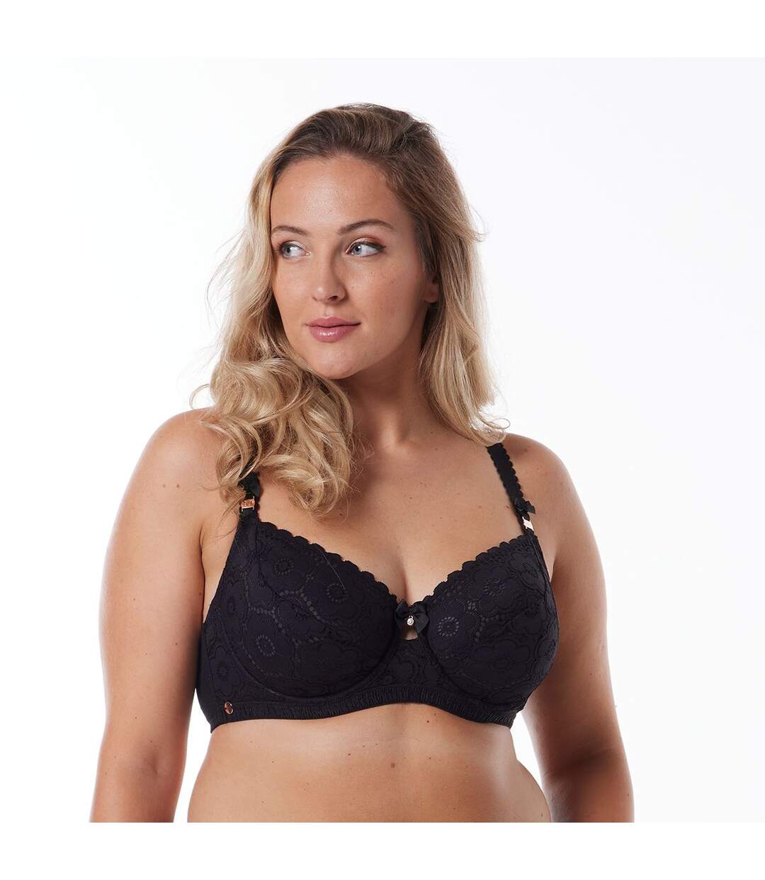 Soutien-gorge armature grand maintien noir Affinité