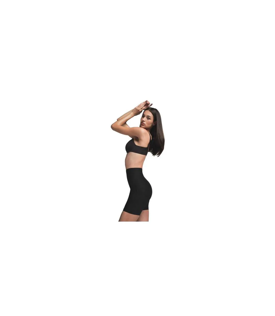 Short Gainant Control Femme Noir Skims-1