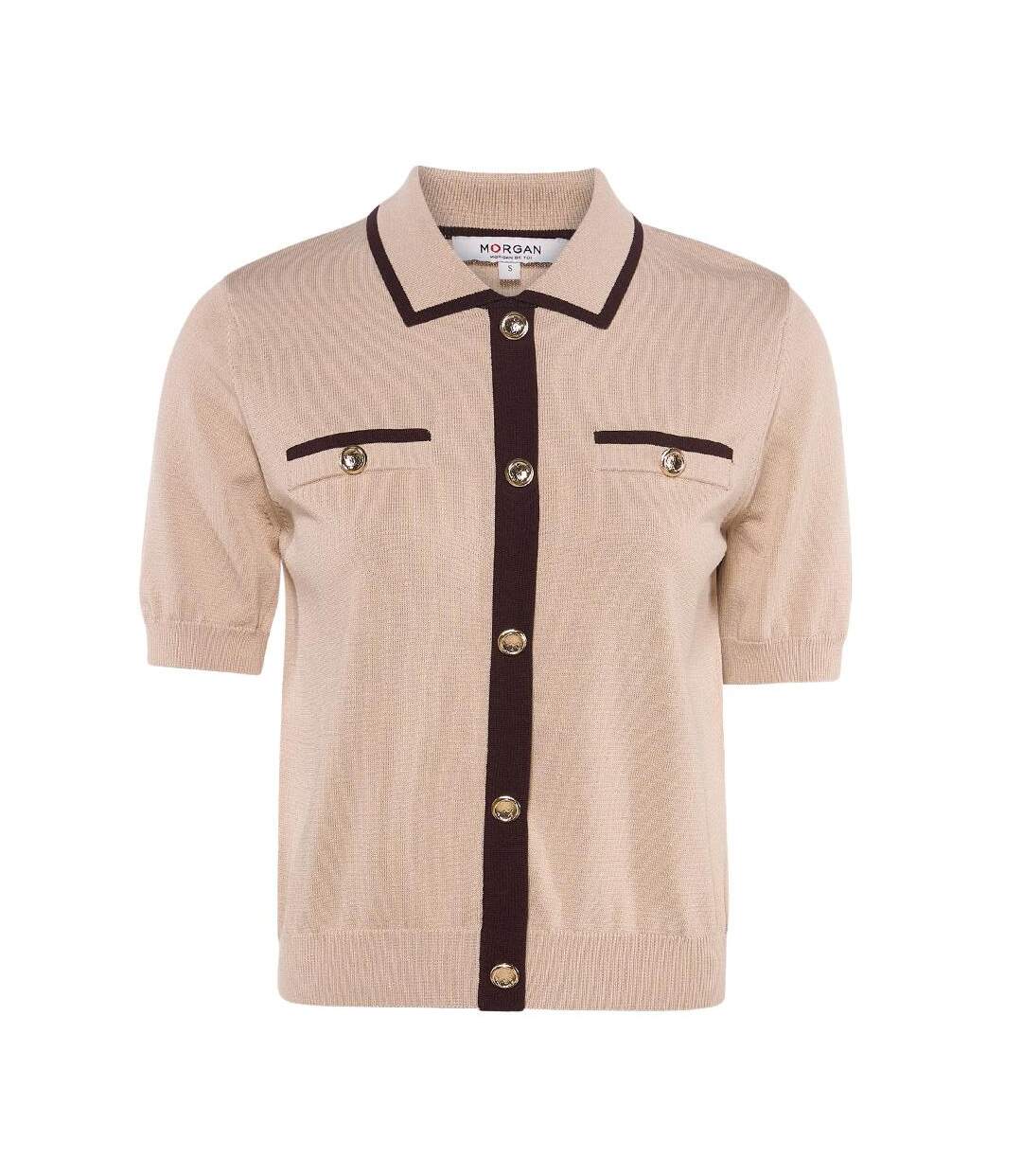 Pull beige femme morgan miro-1