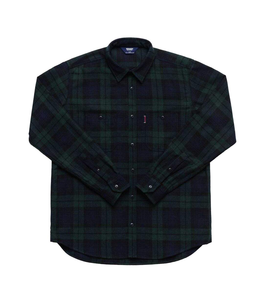 Chemise Manches Longues Motif/style Tartan Sheetbend Homme Noir Sebago-1