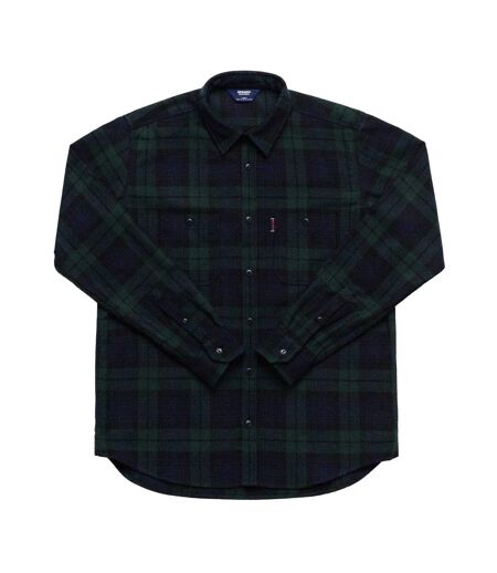 Chemise Manches Longues Motif/style Tartan Sheetbend Homme Noir Sebago