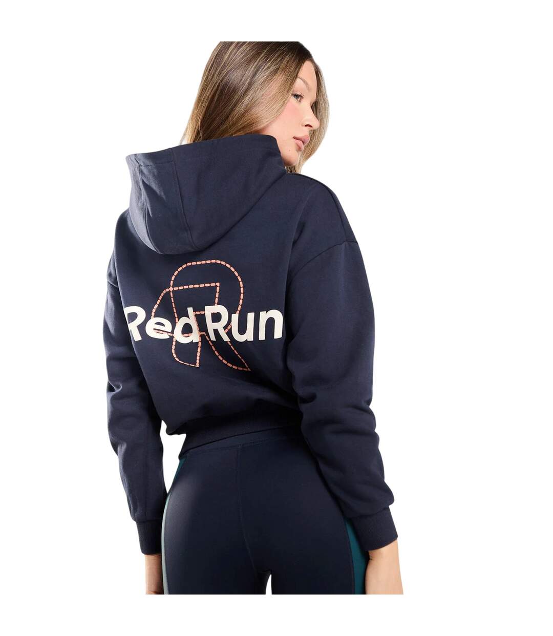 Sweat À Capuche Sport Femme Bleu Red Run-2