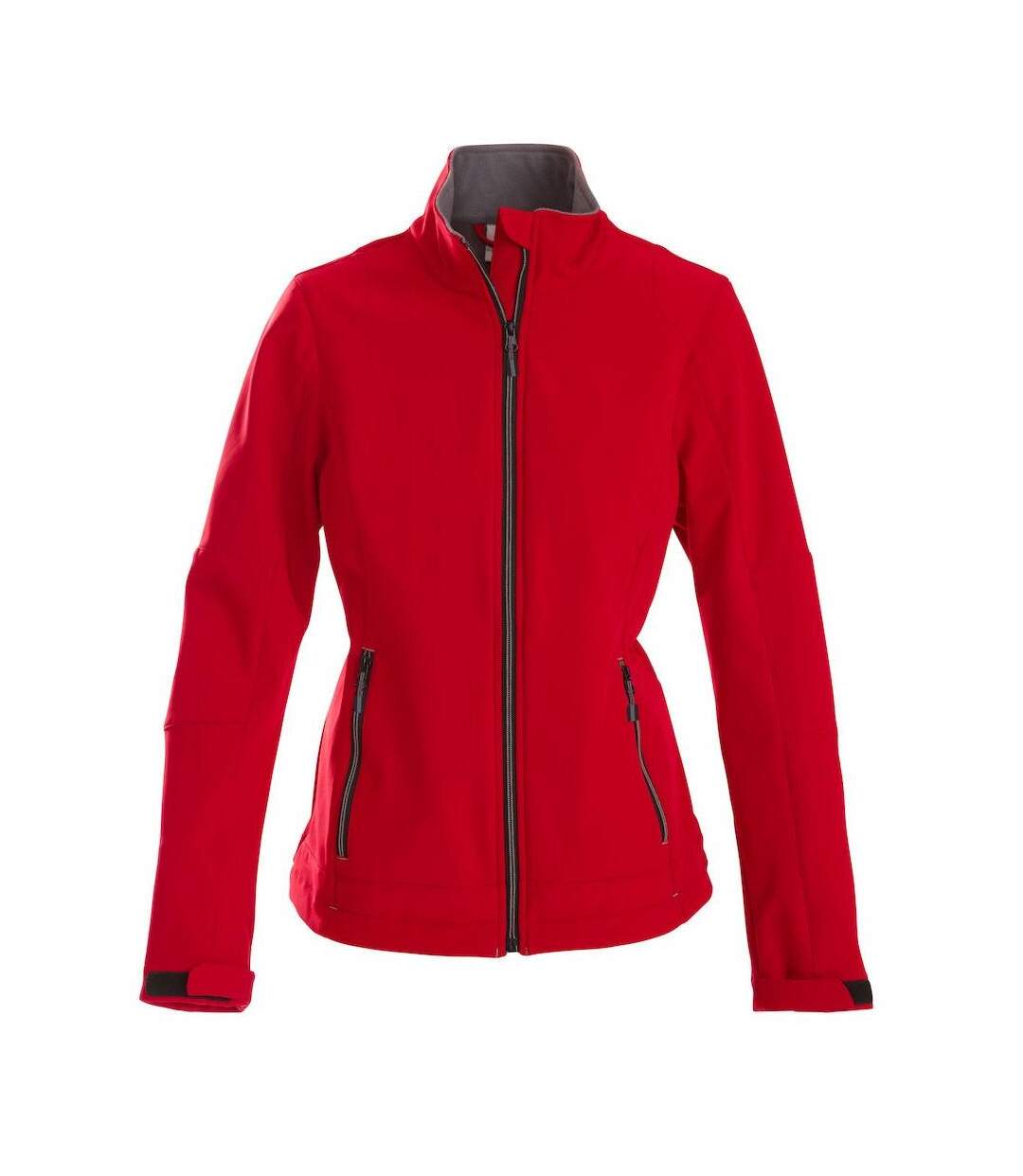 Womens/ladies Trial Soft Shell Jacket Red Printer-1