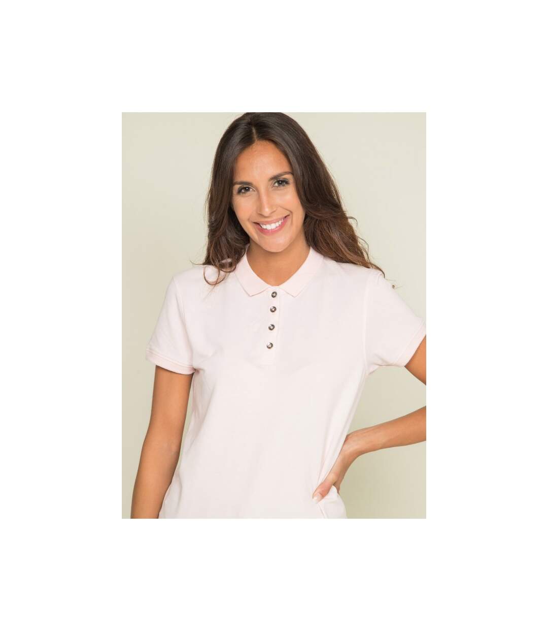 Polo manches courtes en coton piqué FOLORA - Dona X Lisa-3