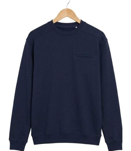 CHALLENGER BULGARE4 — Sweat col rond bleu marine : sobriété et finitions soignées
