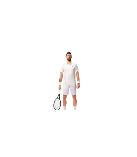 Polo Novak Djokovic On Court Homme Blanc Lacoste