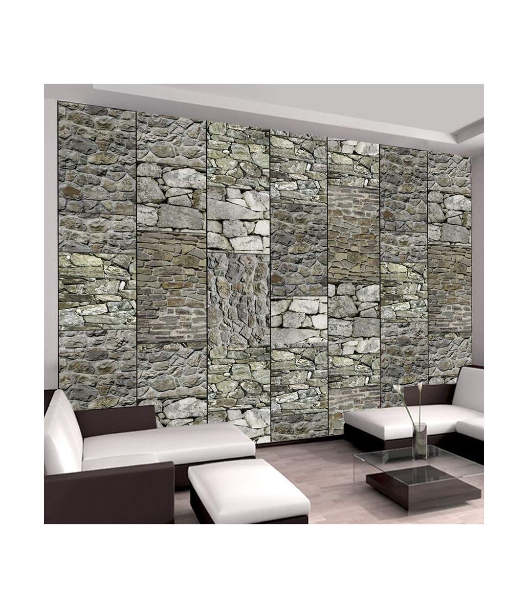 Papier Peint Gray Stones 50x1000cm-1