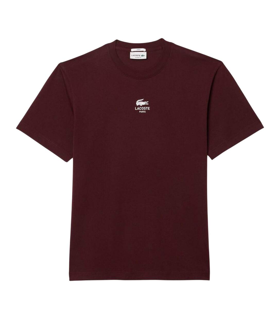 T-shirt Style Signature Adulte Rouge Bordeaux Lacoste-2