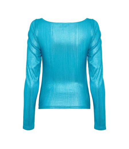 Haut Manches Longues Femme Bleu AmyLynn