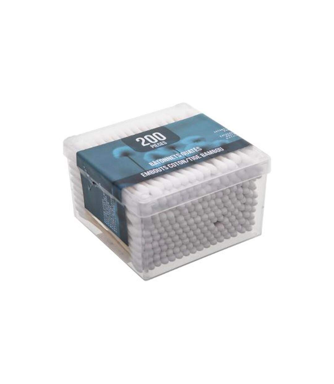 Lot de 400 Cotons-Tiges Bambou 18cm Blanc-2