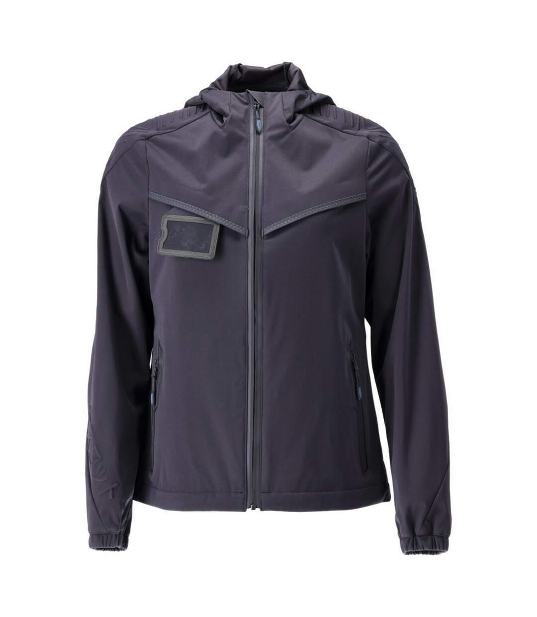 Womens/ladies Customised Stretch Hooded Jacket Dark Navy Mascot-1