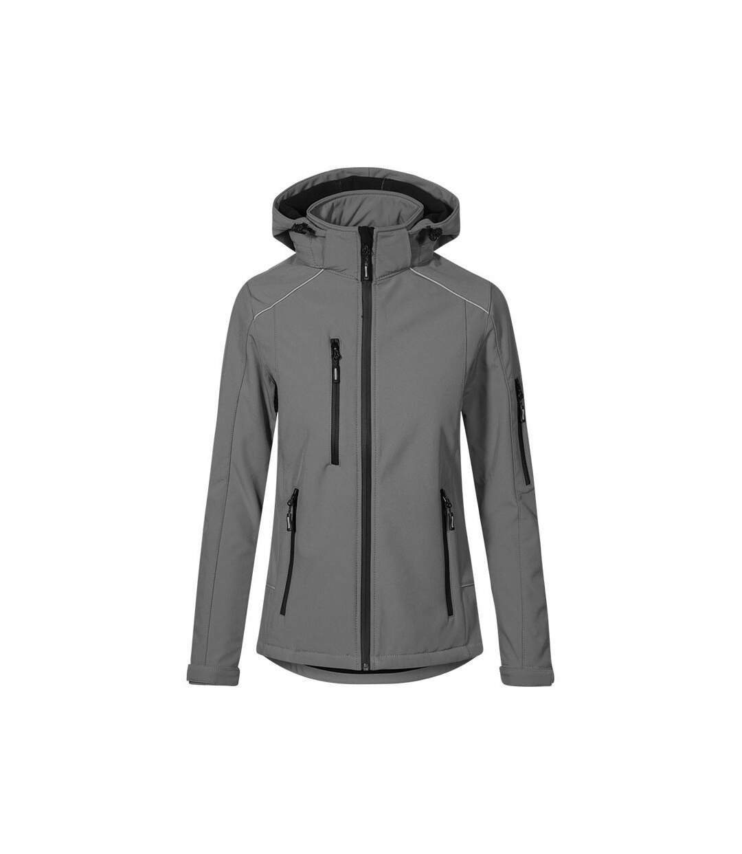 Veste Softshell Femme Gris Acier Uni Promodoro-1