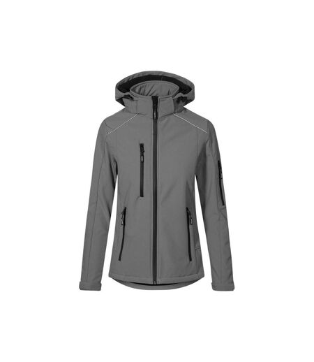 Veste Softshell Femme Gris Acier Uni Promodoro