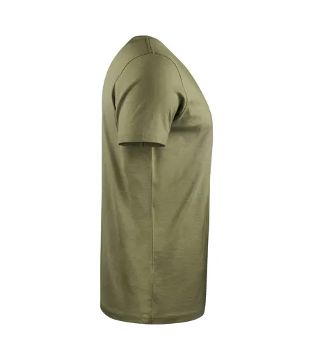 T-shirt Twoville Homme Vert Kaki Foncé James Harvest