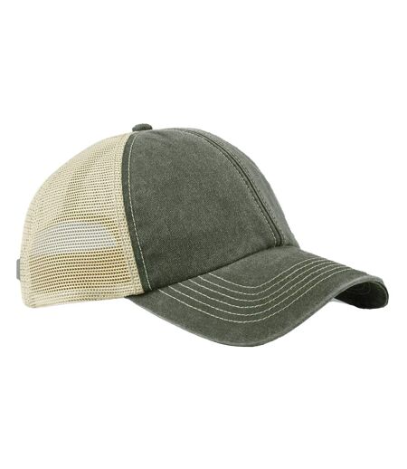 Casquette Trucker Motif/style Rétro Adulte Olive Beige Gris Beechfield